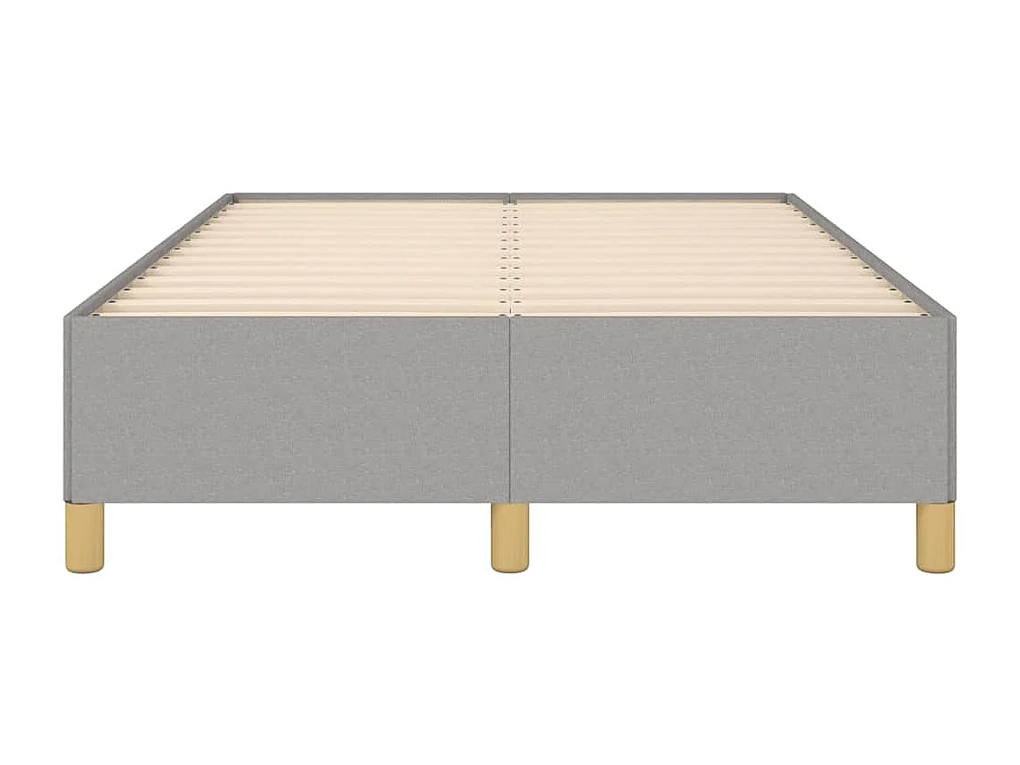 Lit simple | Lit adulte, enfant | Cadre de lit gris clair 120x190 cm tissu