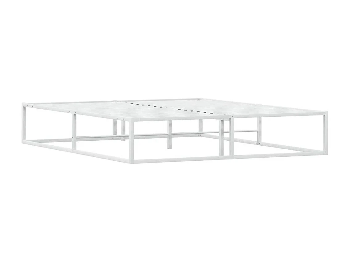 Letto per adulti | Letto matrimoniale | Giroletto senza Materasso Bianco 160x200 cm Metallo