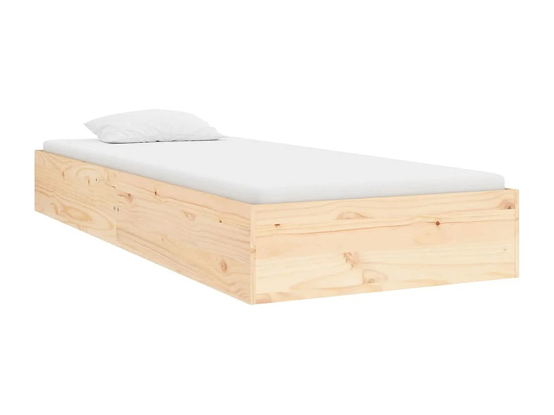 Lit simple | Lit adulte, enfant | Cadre de lit bois massif 90x190 cm