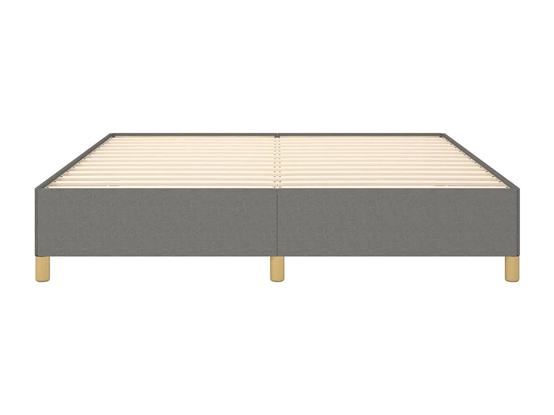 Lit double | Lit adulte | Cadre de lit gris foncé 180x200 cm tissu