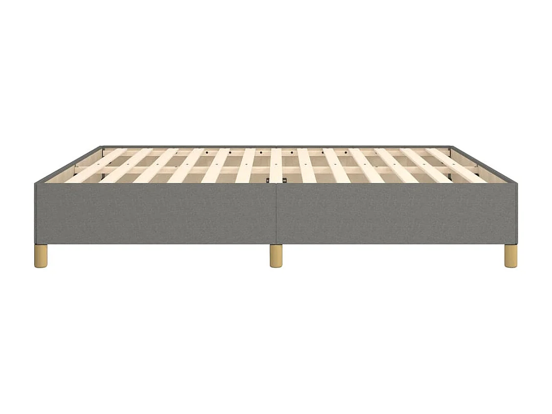Lit double | Lit adulte | Cadre de lit gris foncé 180x200 cm tissu