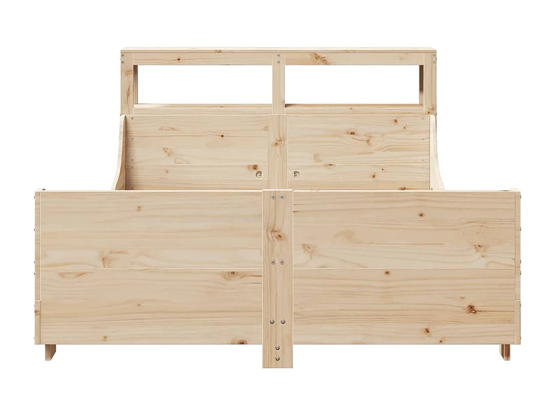 Letto singolo | Giroletto | Letto senza Materasso 120x190 cm in Legno Massello di Pino