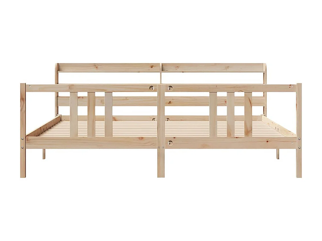 Lit double | Lit adulte | Cadre de lit avec tête de lit 180x200 cm