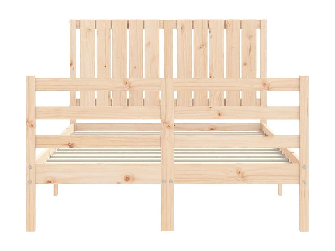 Lit simple | Lit adulte, enfant | Cadre de lit bois massif 120x190 cm