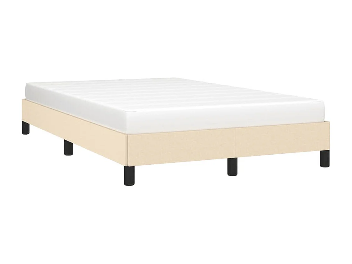Lit simple | Lit adulte, enfant | Cadre de lit crème 120x190 cm tissu