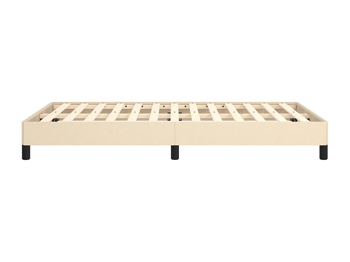 Lit simple | Lit adulte, enfant | Cadre de lit crème 120x190 cm tissu