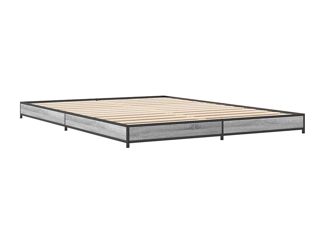 Lit simple | Lit adulte, enfant | Cadre de lit sonoma gris 120x200 cm