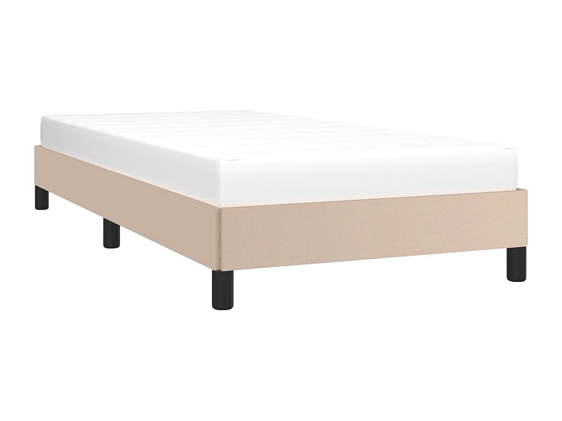 Lit simple | Lit adulte, enfant | Cadre de lit cappuccino 100x200 cm similicuir