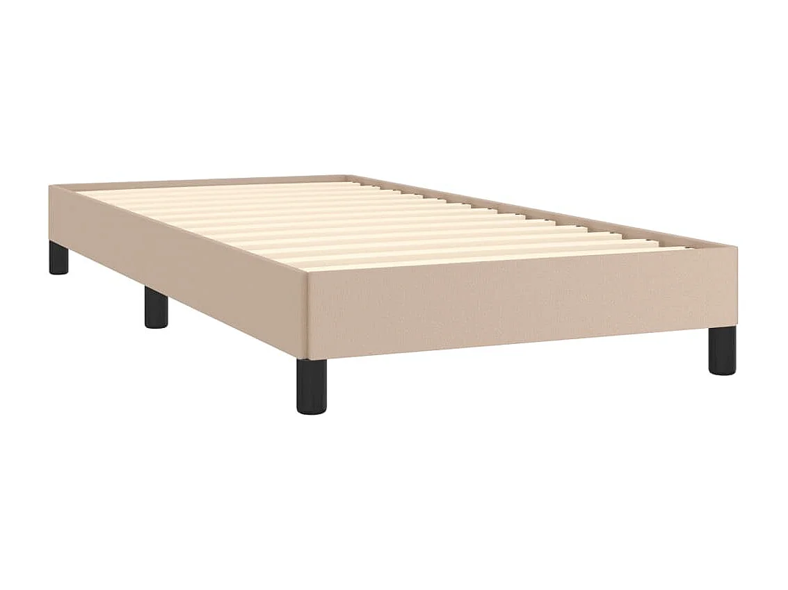 Lit simple | Lit adulte, enfant | Cadre de lit cappuccino 100x200 cm similicuir