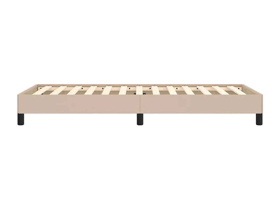 Lit simple | Lit adulte, enfant | Cadre de lit cappuccino 100x200 cm similicuir