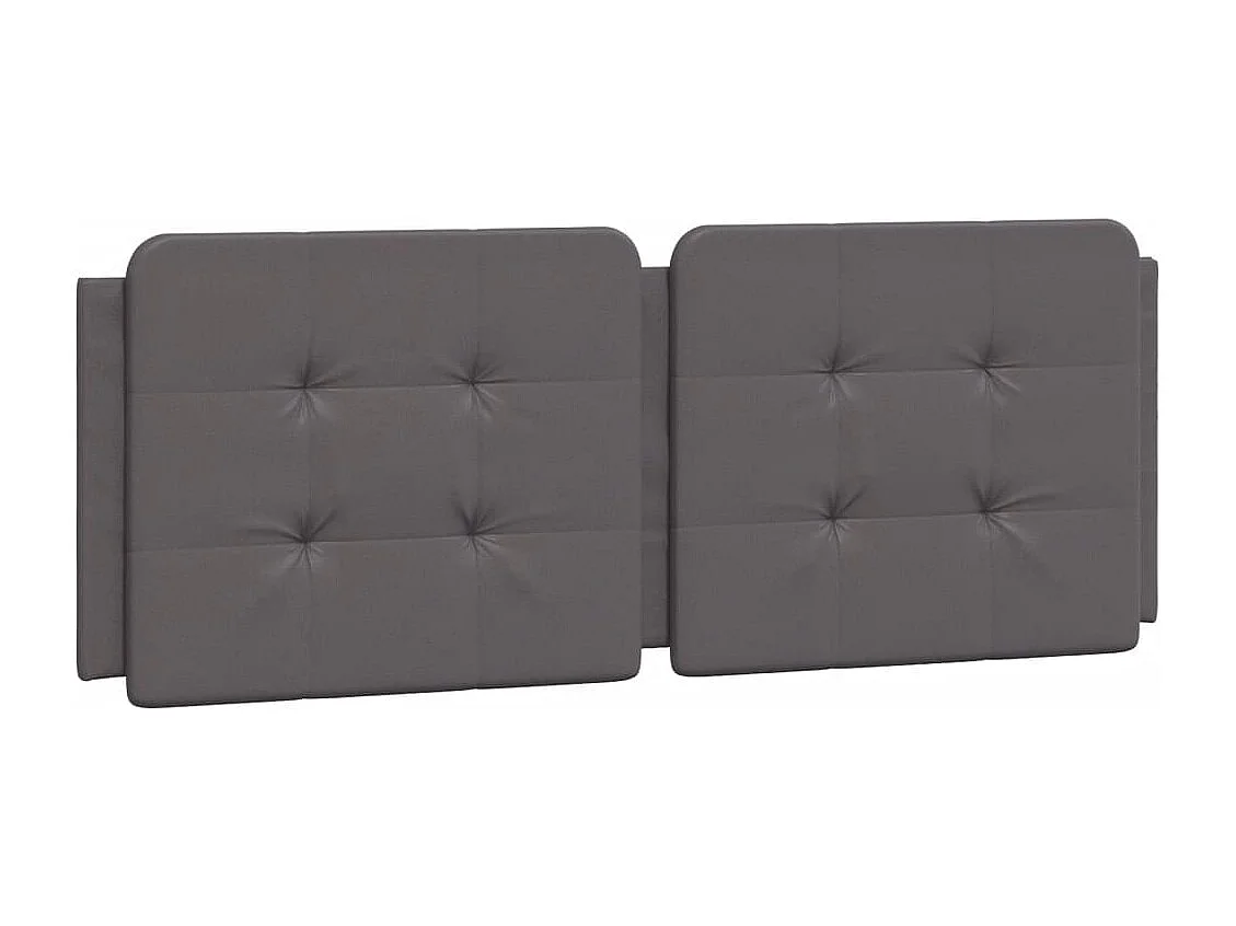 Lit double | Lit adulte | Cadre de lit gris 140x190 cm similicuir