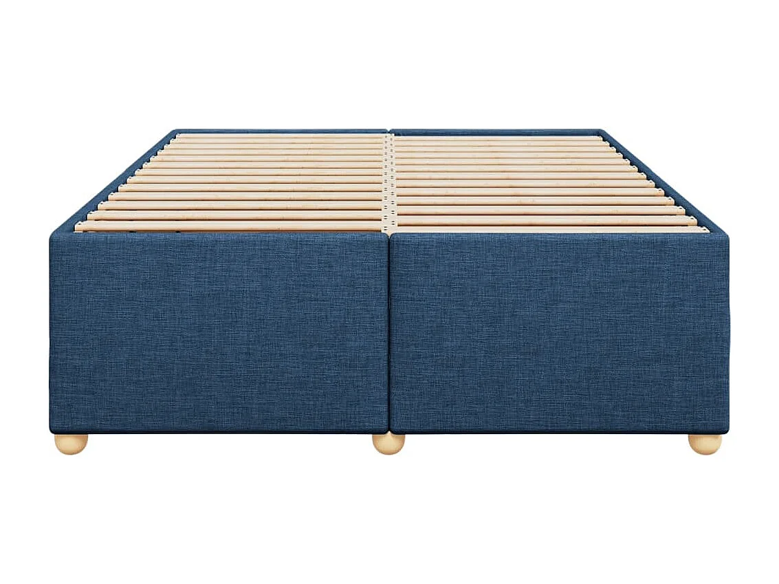 Lit double | Lit adulte | Cadre de lit bleu 140x190 cm tissu