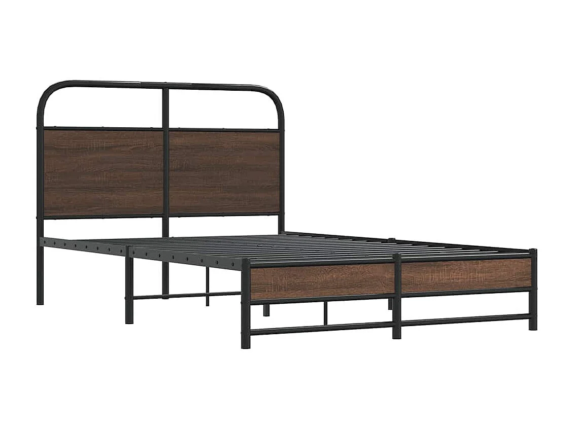 Lit double | Lit adulte | Cadre de lit 135x190 cm chêne marron