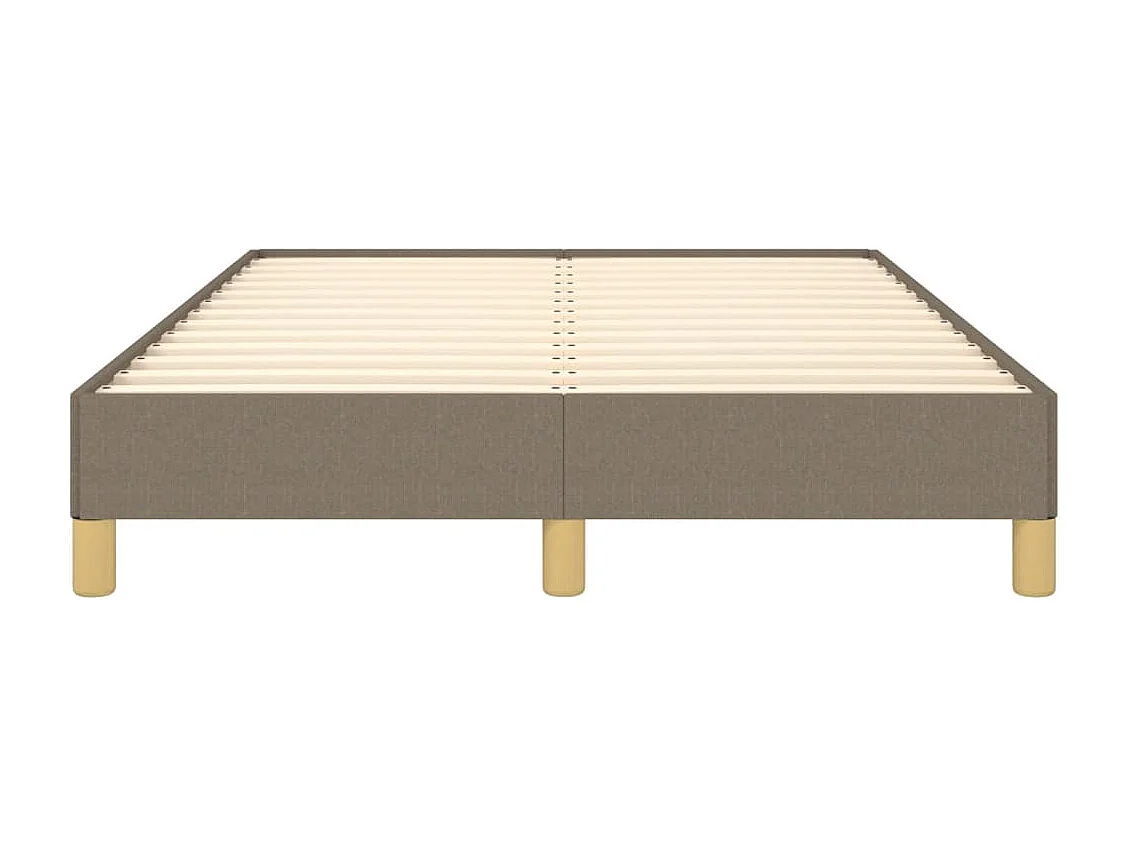 Lit simple | Lit adulte, enfant | Cadre de lit taupe 120x200 cm tissu