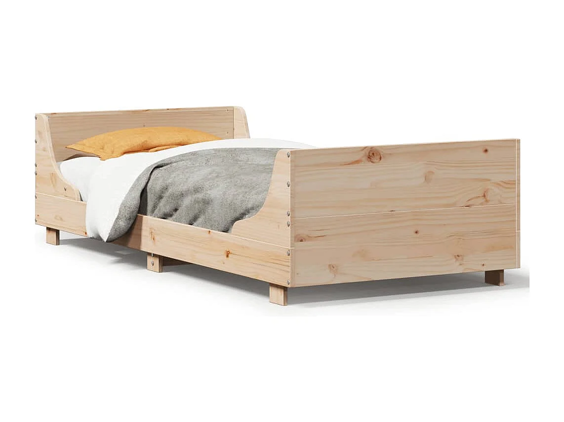 Lit simple | Lit adulte, enfant | Cadre de lit 100x200 cm bois massif de pin