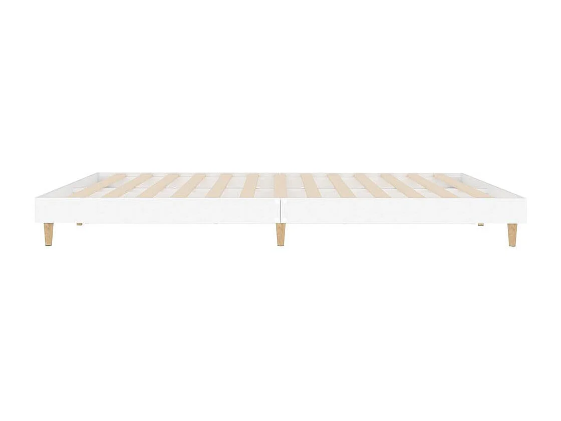 Lit simple | Lit adulte, enfant | Cadre de lit blanc 120x200 cm bois ingénierie
