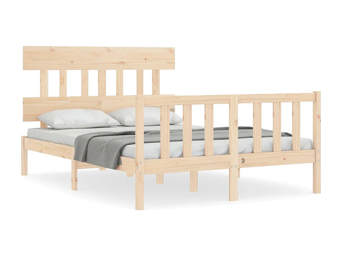 Lit simple | Lit adulte, enfant | Cadre de lit bois de pin massif 120x190 cm