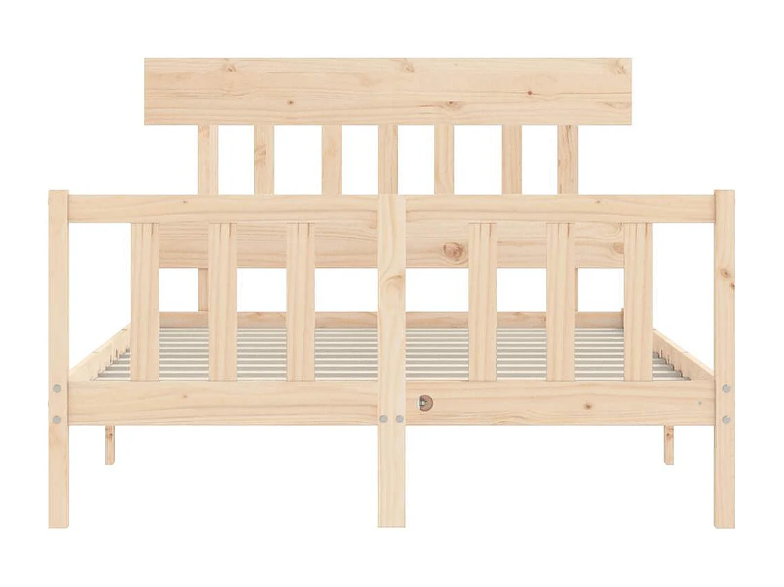 Lit simple | Lit adulte, enfant | Cadre de lit bois de pin massif 120x190 cm