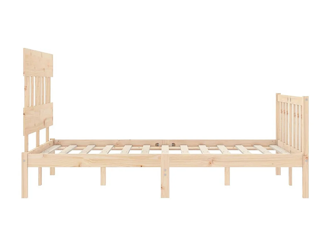 Lit simple | Lit adulte, enfant | Cadre de lit bois de pin massif 120x190 cm