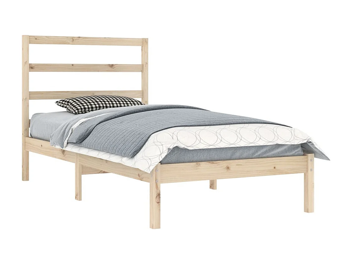 Lit simple | Lit adulte, enfant | Cadre de lit 90x200 cm bois de pin massif