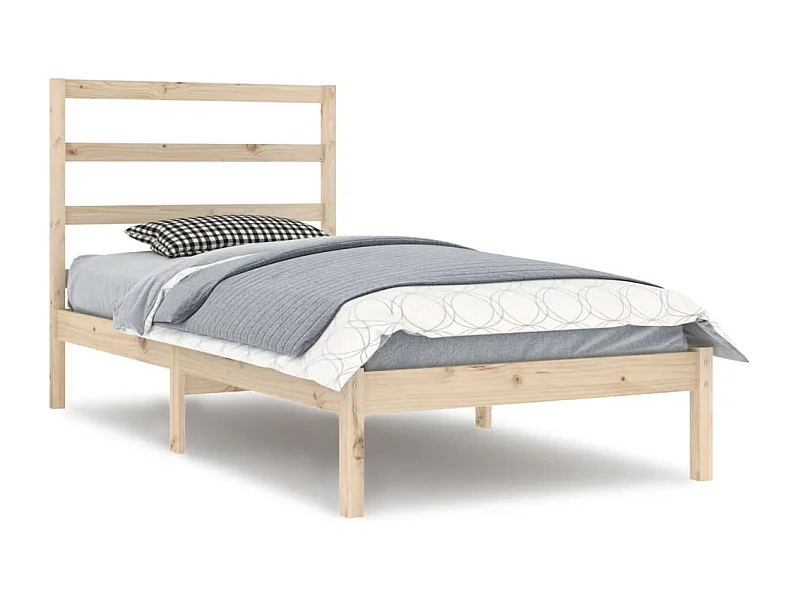 Lit simple | Lit adulte, enfant | Cadre de lit 90x200 cm bois de pin massif