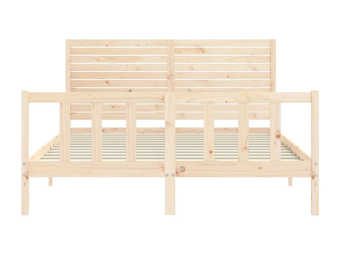 Lit double | Lit adulte | Cadre de lit 160x200 cm bois massif de pin