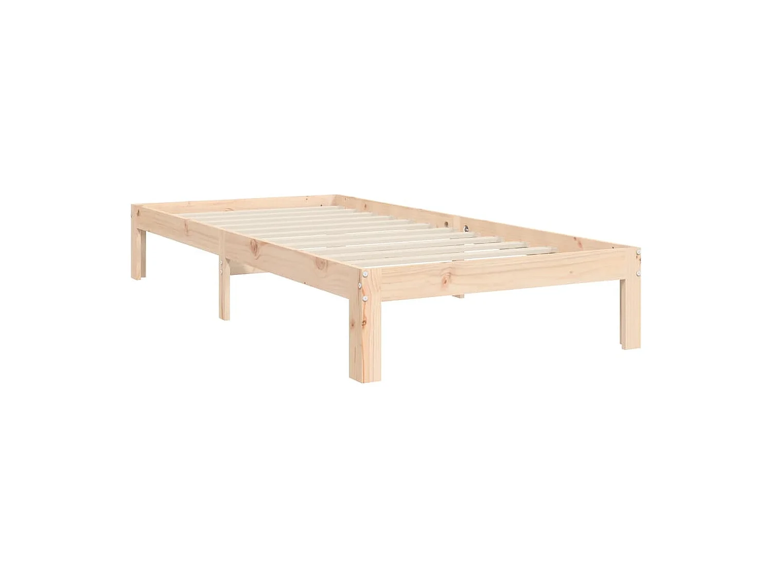Lit simple | Lit adulte, enfant | Cadre de lit bois de pin massif 90x190 cm