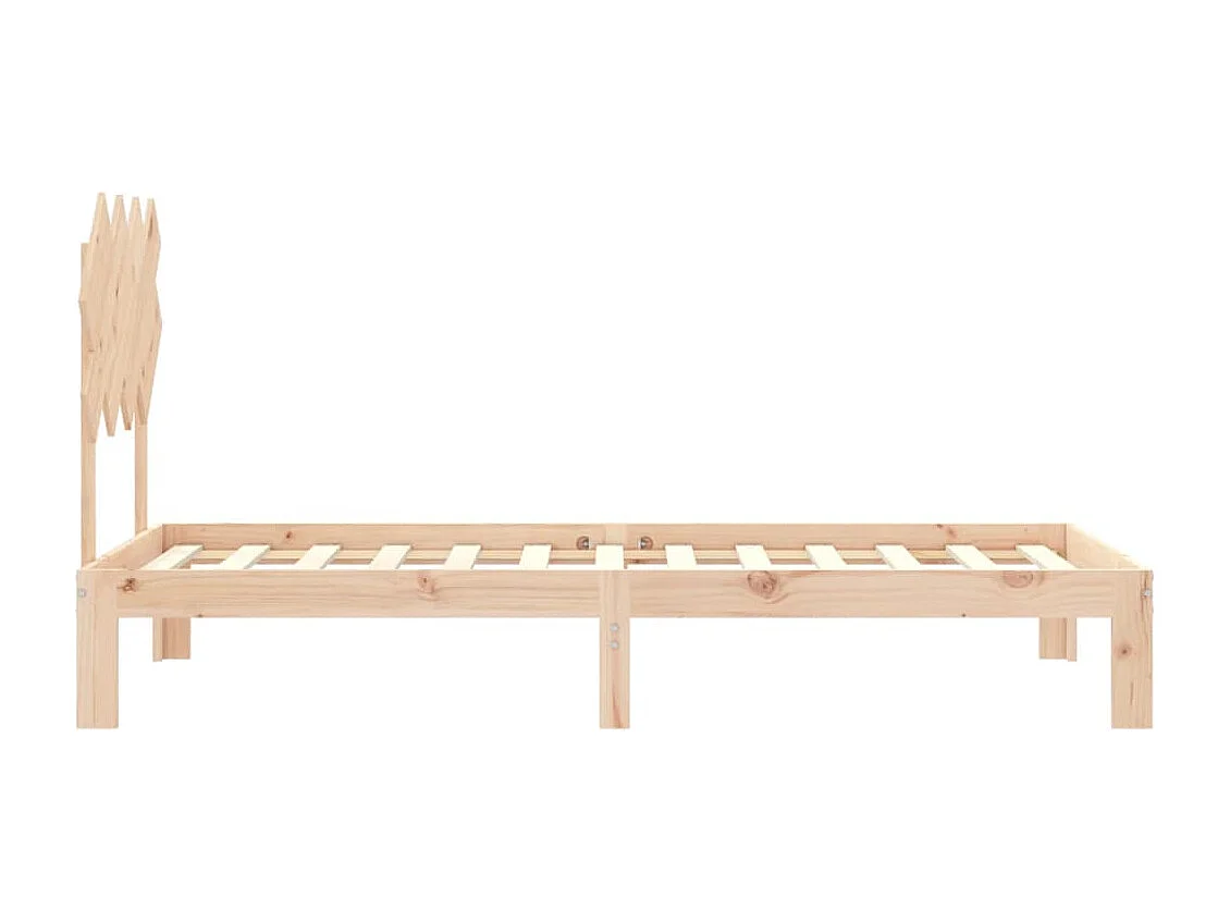 Lit simple | Lit adulte, enfant | Cadre de lit bois de pin massif 90x190 cm