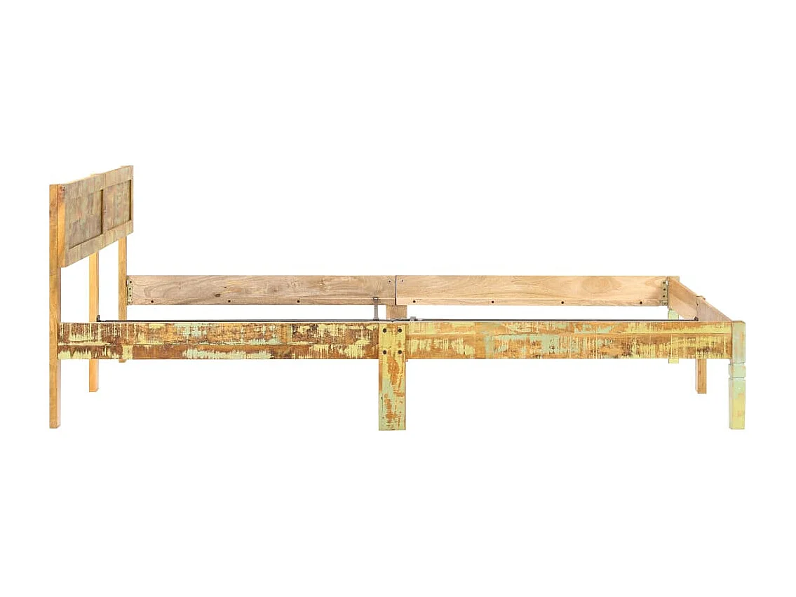 Lit double | Lit adulte | Cadre de lit Bois de récupération massif 200x200cm