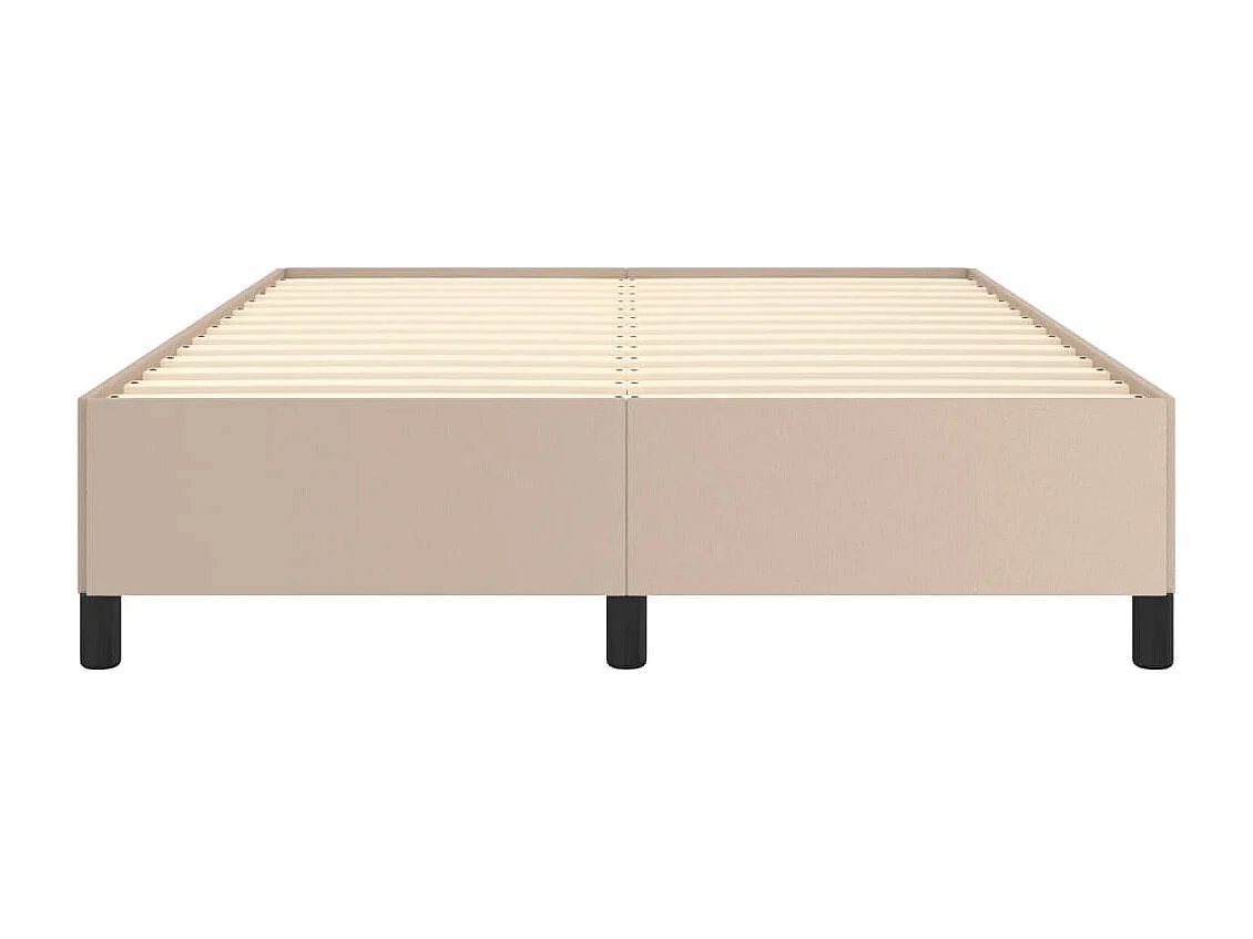 Lit double | Lit adulte | Cadre de lit cappuccino 140x200 cm similicuir