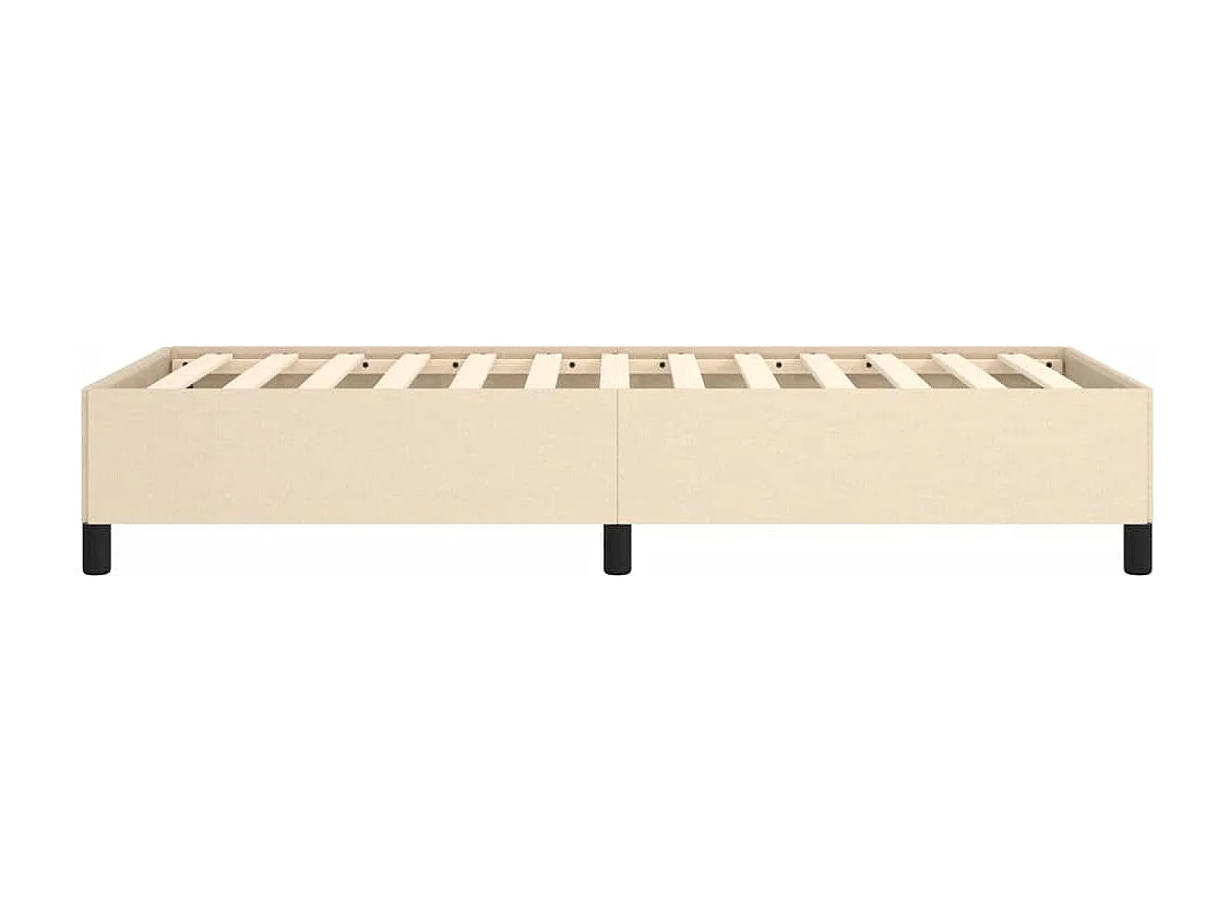 Lit simple | Lit adulte, enfant | Cadre de lit crème 90x190 cm tissu
