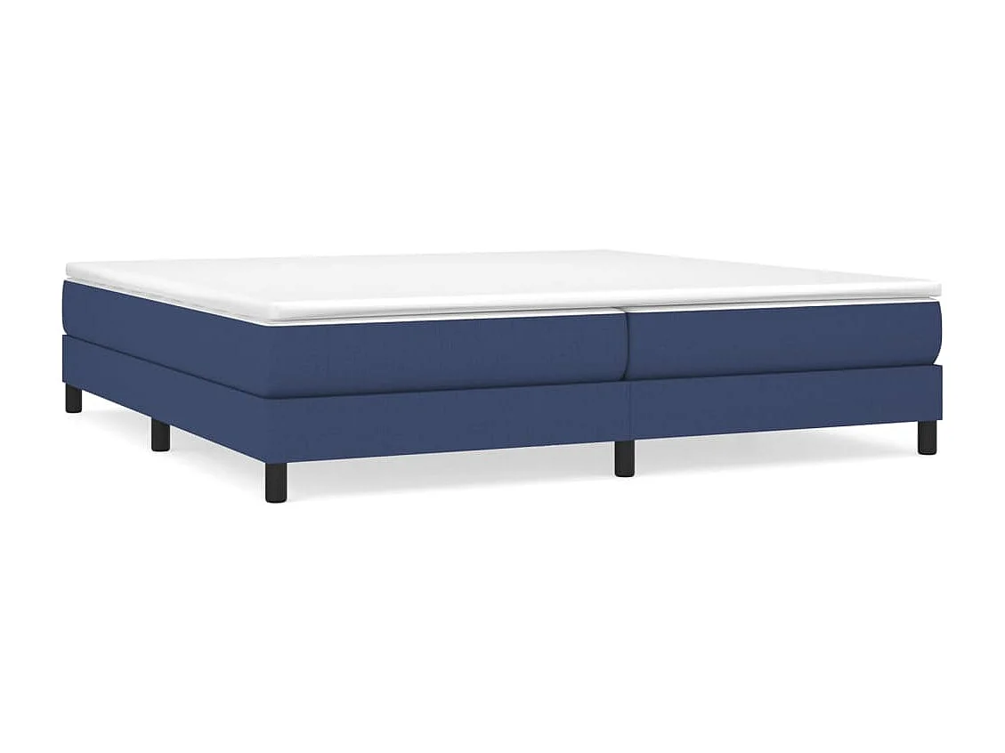 Lit double | Lit adulte | Cadre de lit bleu 200x200 cm tissu