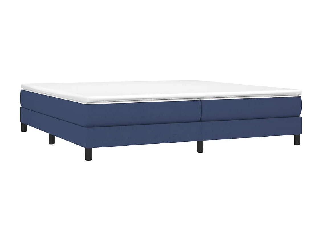 Lit double | Lit adulte | Cadre de lit bleu 200x200 cm tissu