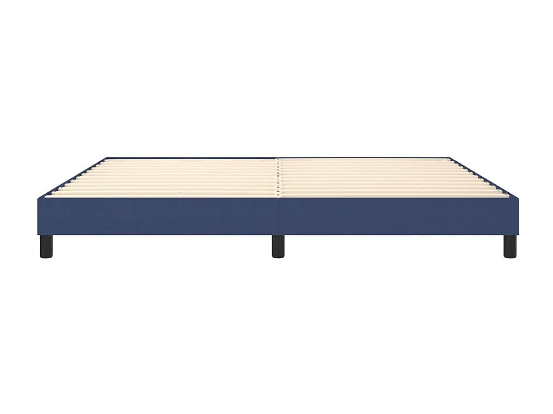 Lit double | Lit adulte | Cadre de lit bleu 200x200 cm tissu