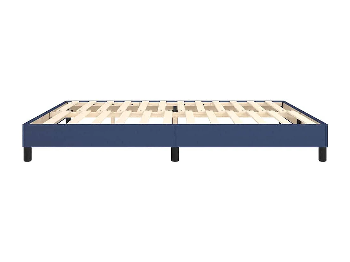 Lit double | Lit adulte | Cadre de lit bleu 200x200 cm tissu