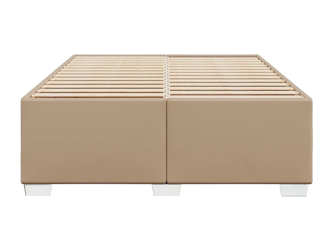 Lit double | Lit adulte | Cadre de lit cappuccino 160x200 cm similicuir