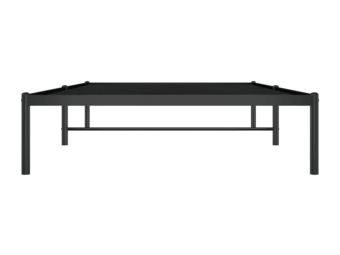 Lit simple | Lit adulte, enfant | Cadre de lit métal noir 107x203 cm