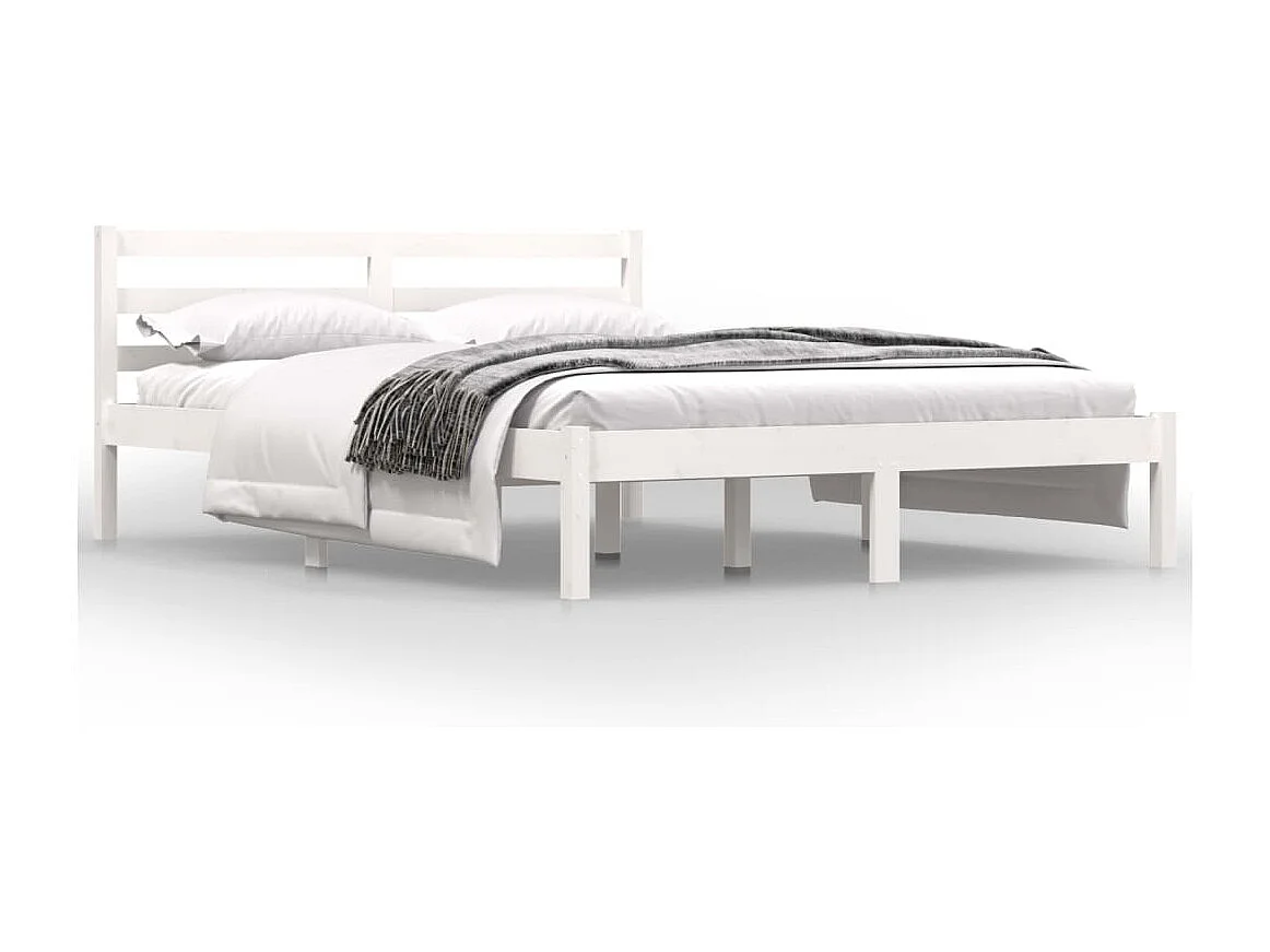 Lit simple | Lit adulte, enfant | Cadre de lit 120x190 cm blanc