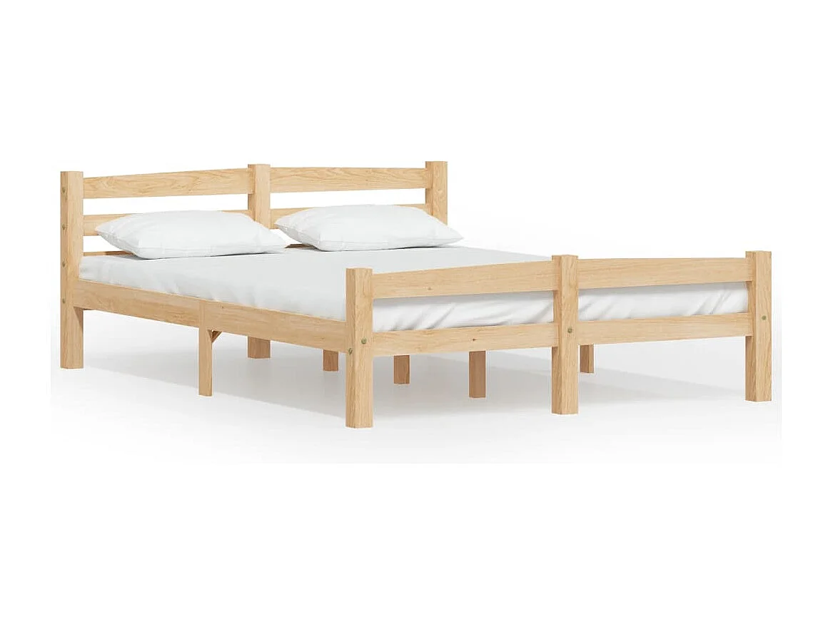 Lit simple | Lit adulte, enfant | Cadre de lit bois de pin massif 120x200 cm
