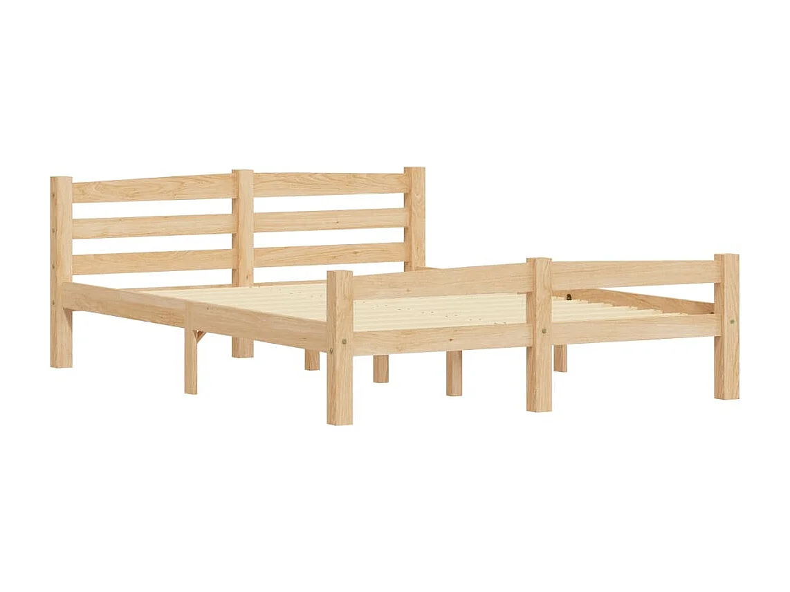 Lit simple | Lit adulte, enfant | Cadre de lit bois de pin massif 120x200 cm