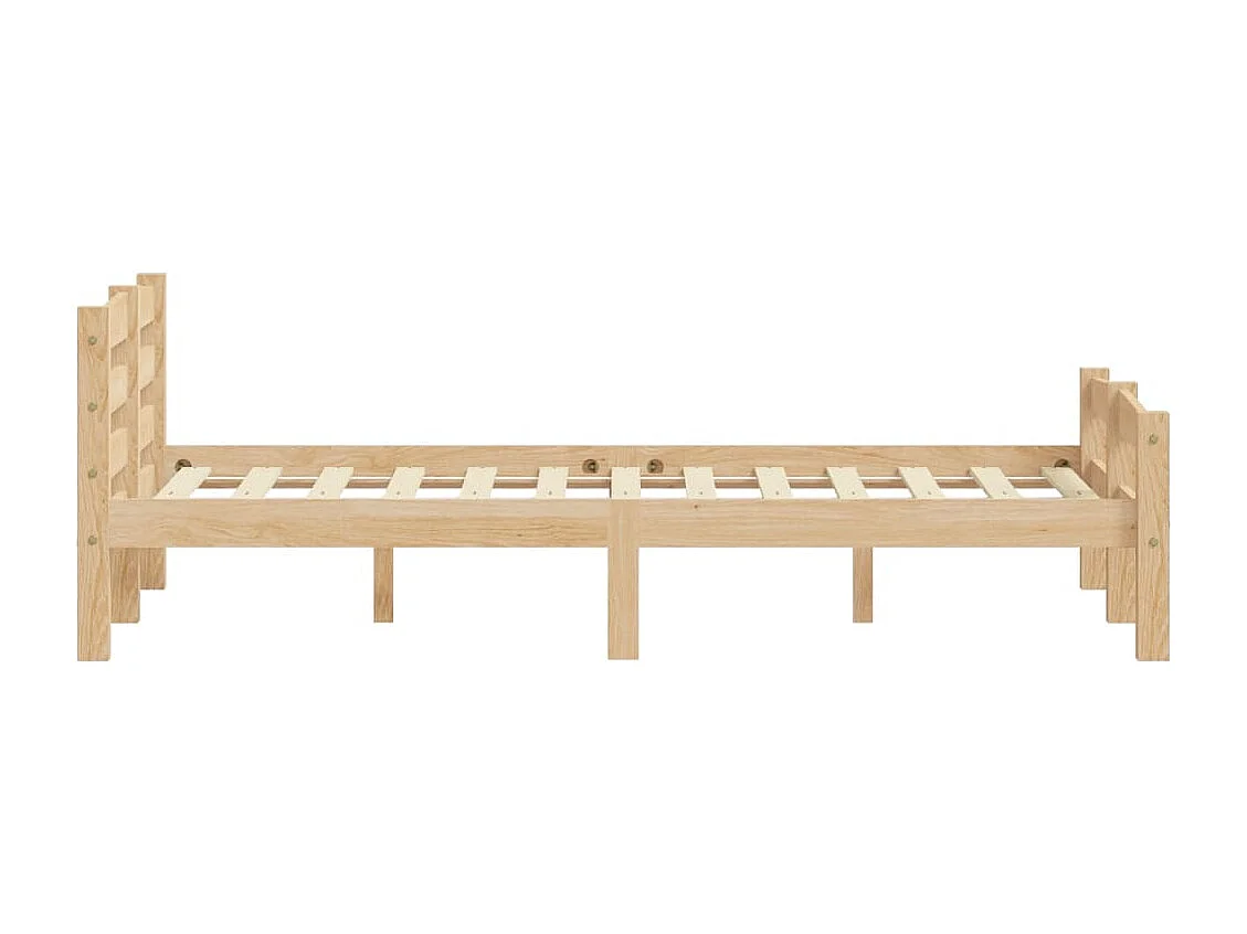 Lit simple | Lit adulte, enfant | Cadre de lit bois de pin massif 120x200 cm
