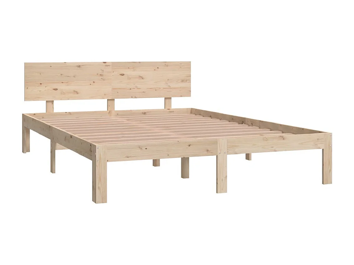 Lit double | Lit adulte | Cadre de lit bois massif de pin 140x200 cm