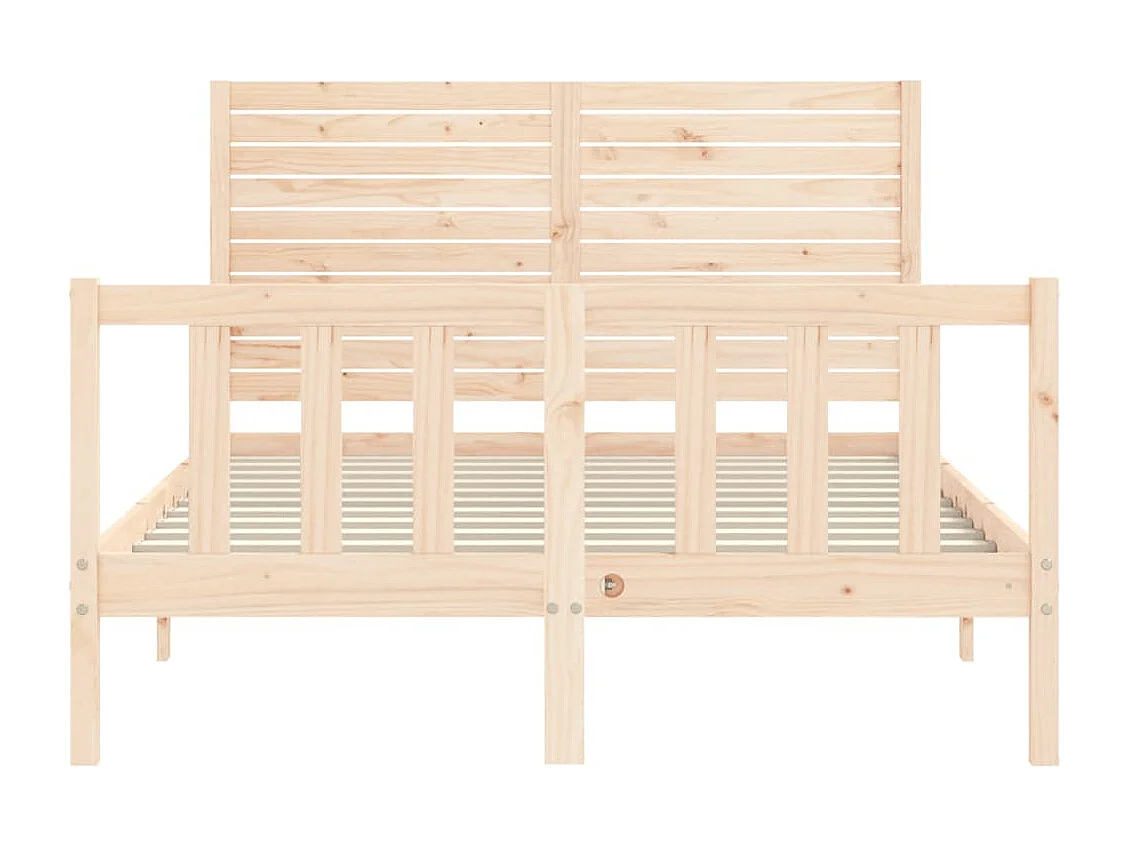 Lit simple | Lit adulte, enfant | Cadre de lit 120x200 cm bois de pin massif