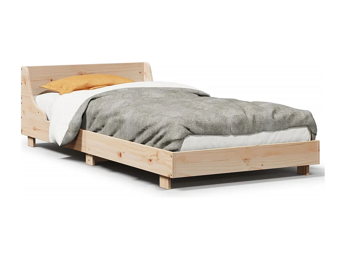 Lit simple | Lit adulte, enfant | Cadre de lit 100x200 cm bois massif de pin
