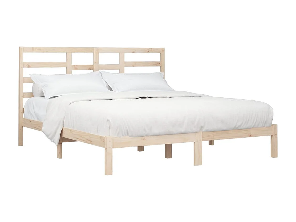 Lit double | Lit adulte | Cadre de lit bois massif 200x200 cm