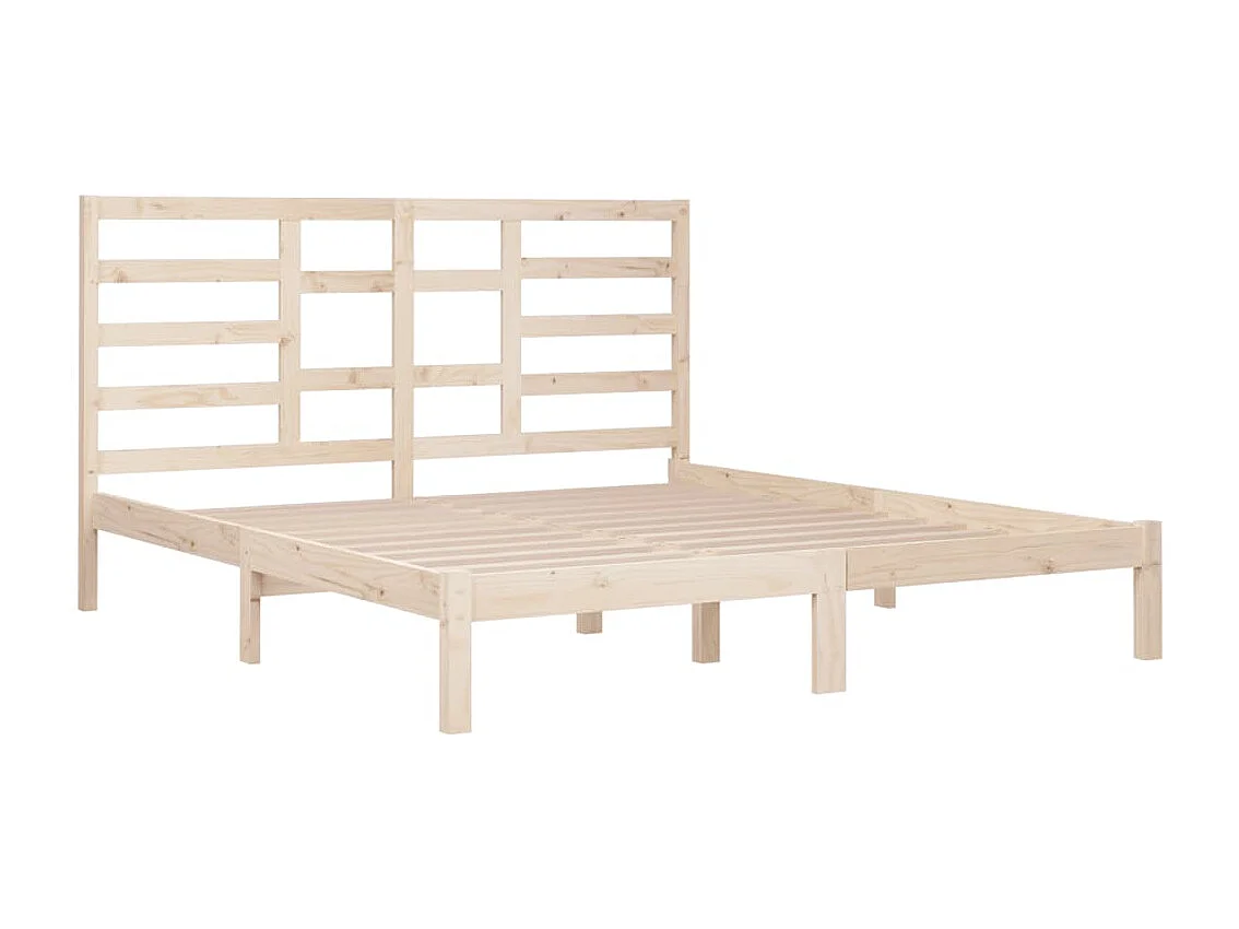 Lit double | Lit adulte | Cadre de lit bois massif 200x200 cm