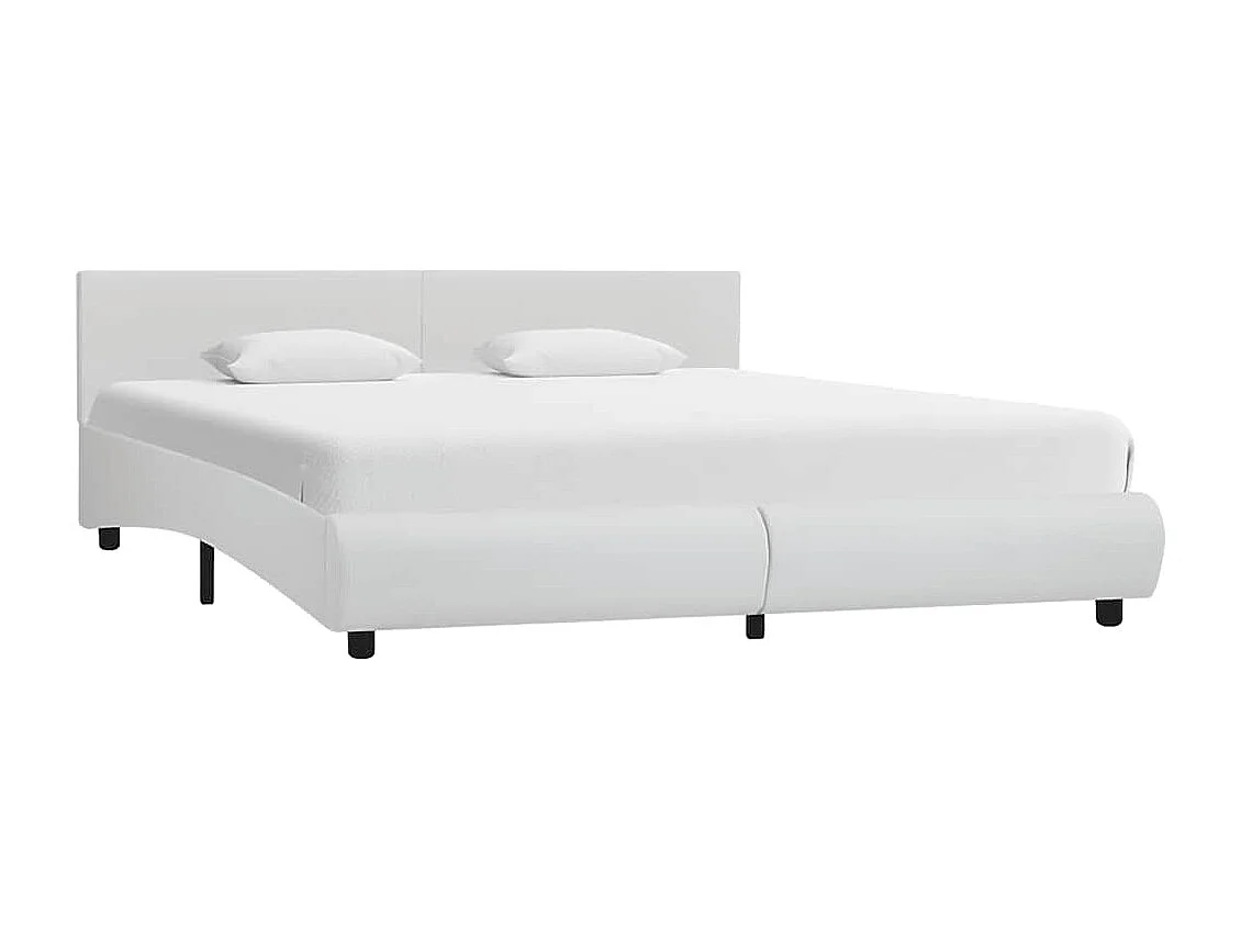 Letto per adulti | Letto matrimoniale | Giroletto con LED senza Materasso Bianco 180x200 cm