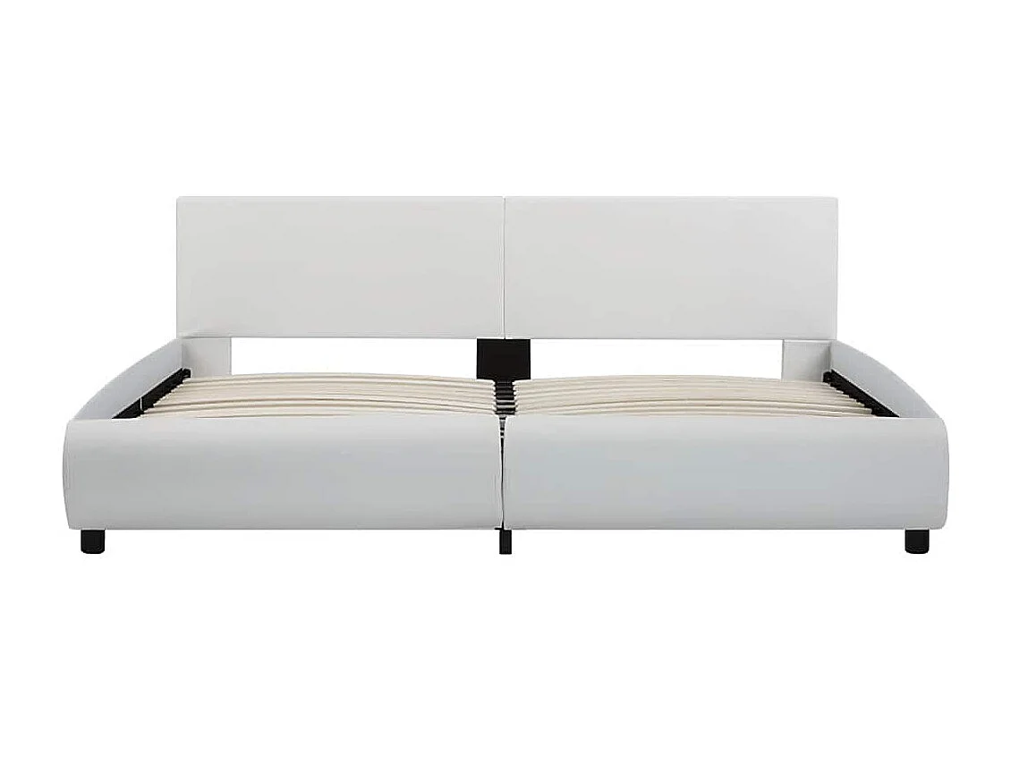 Letto per adulti | Letto matrimoniale | Giroletto con LED senza Materasso Bianco 180x200 cm