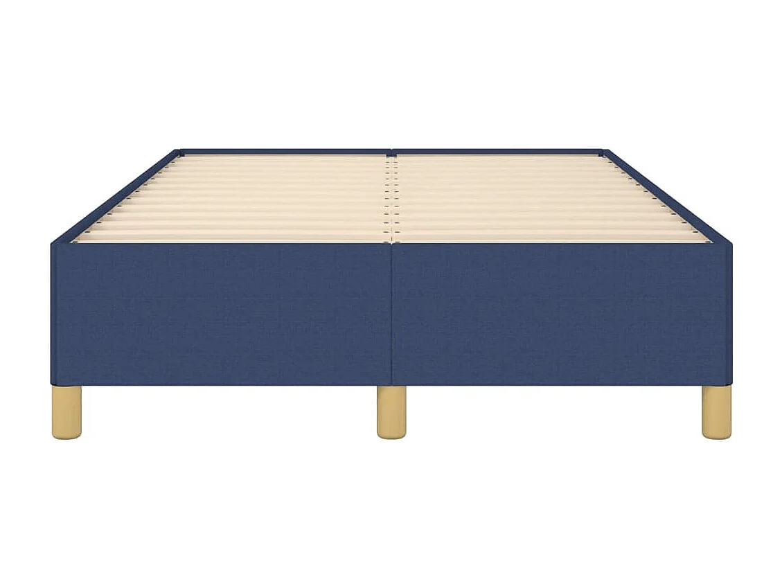 Lit simple | Lit adulte, enfant | Cadre de lit bleu 120x200 cm tissu