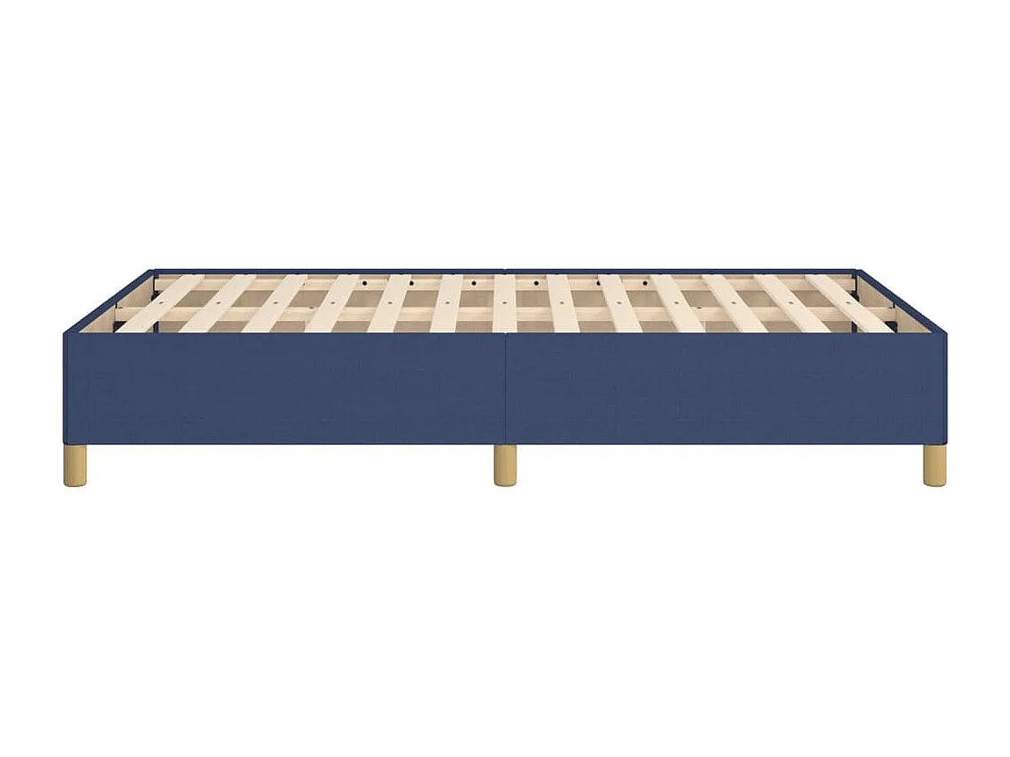 Lit simple | Lit adulte, enfant | Cadre de lit bleu 120x200 cm tissu